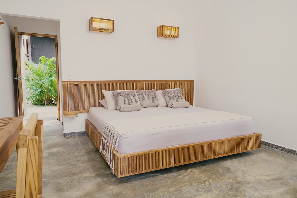 Cabaña 1 - Cama king vista principal